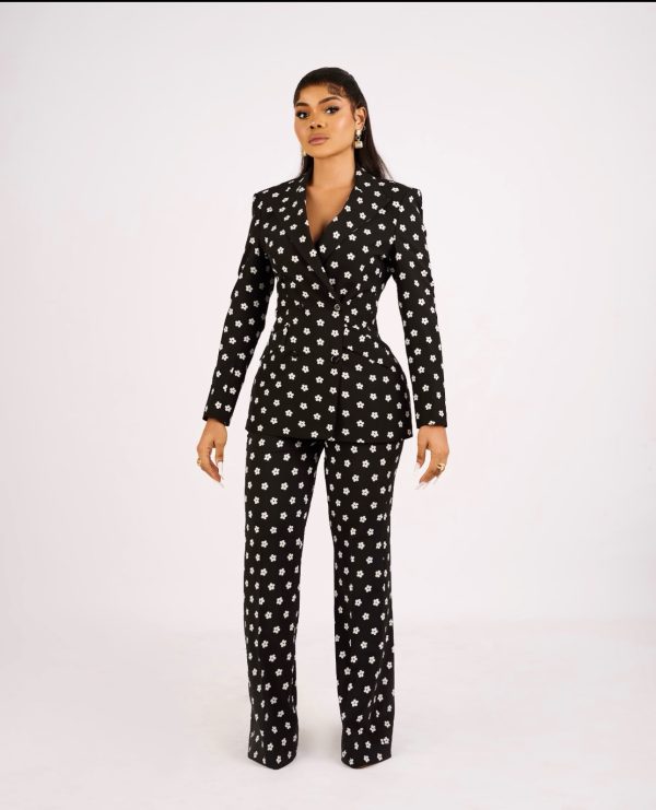 BOSS BABE FLORAL PANTSUIT