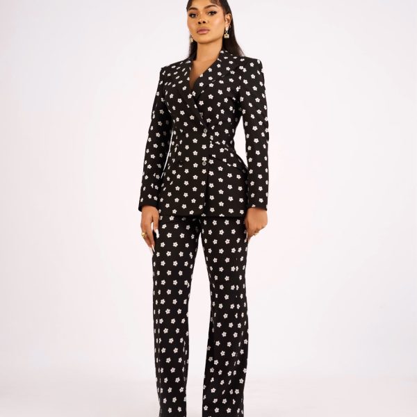BOSS BABE FLORAL PANTSUIT